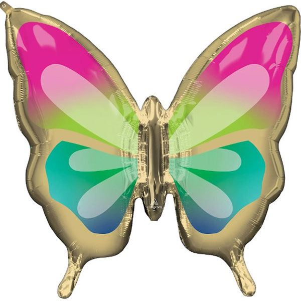Beautiful Tropical Butterfly Supershape Balloons