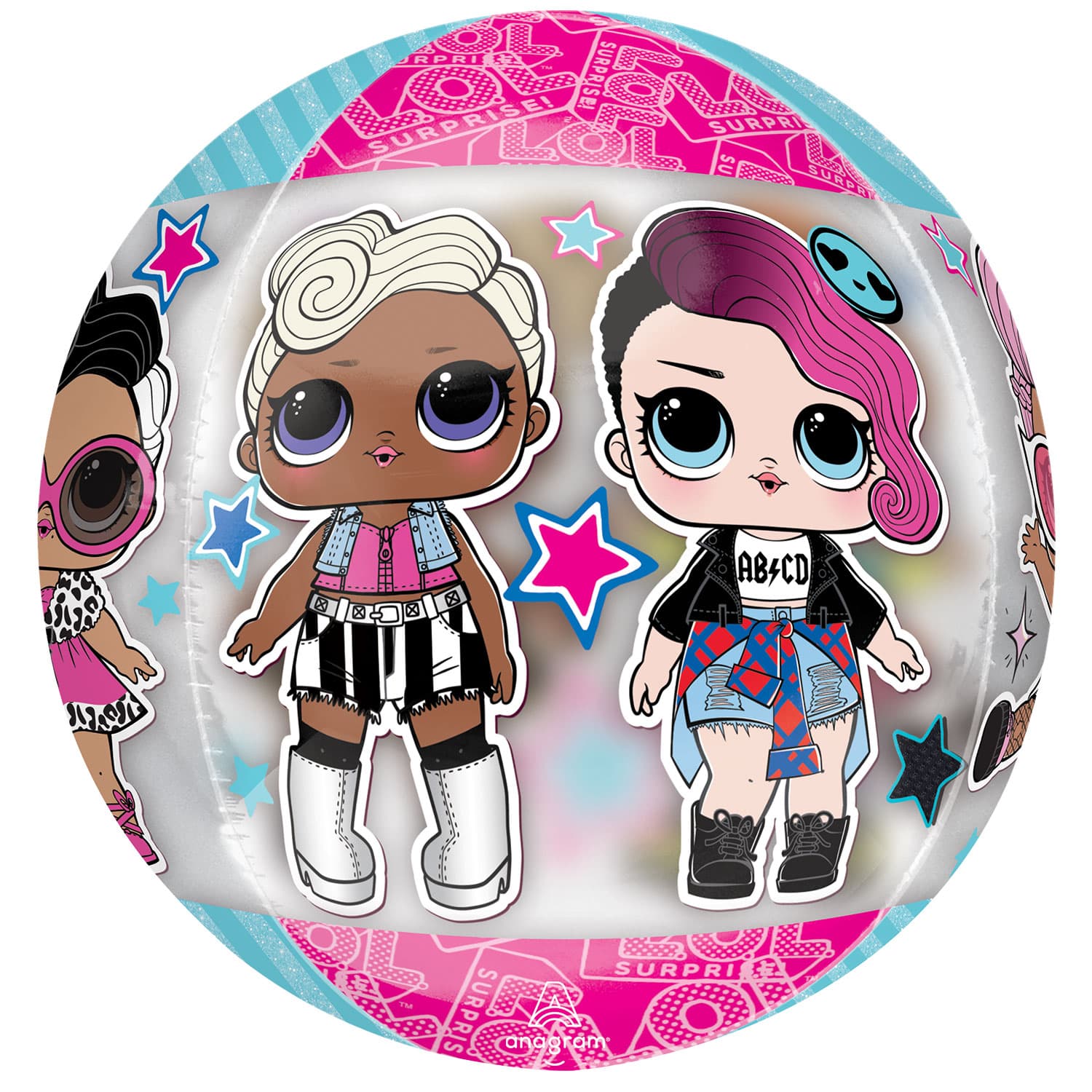 15" L.O.L Glam Orbz Foil Balloons