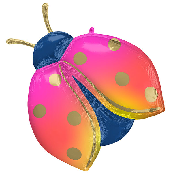Colourful Ladybug Supershape Balloon