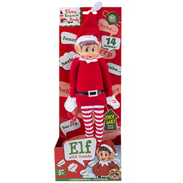 (image for) 12" Boy Elf Doll With Sound
