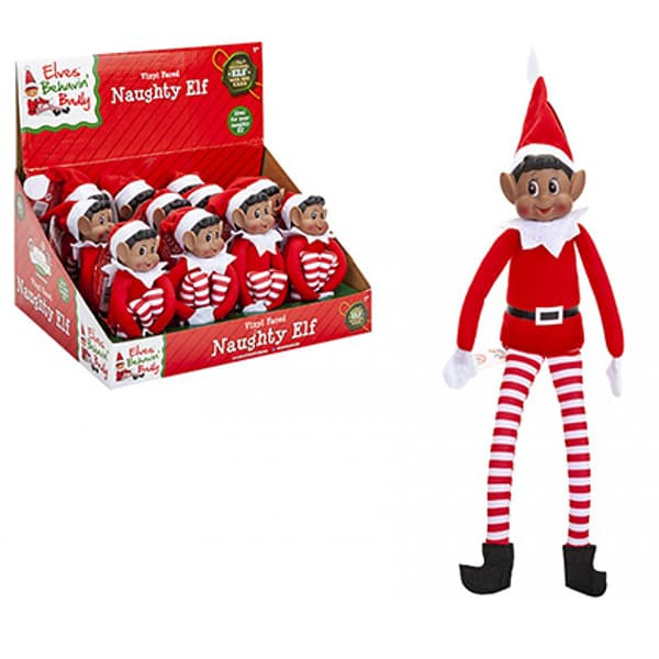 (image for) 12" Long Leg Tan Boy Elf Doll