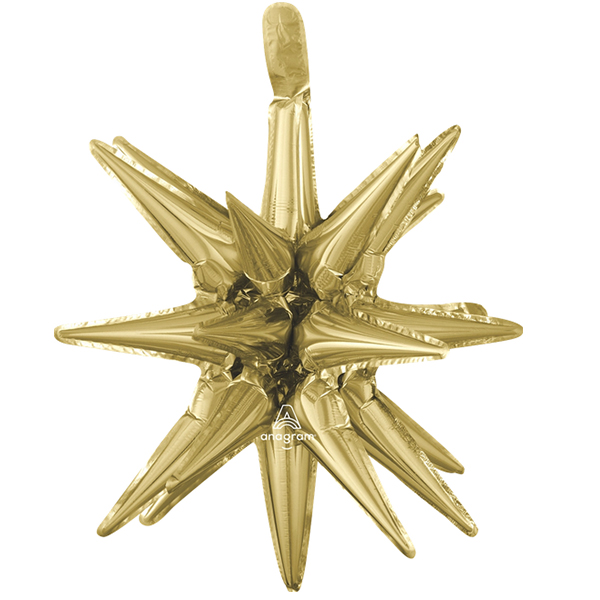 White Gold 3D Magic Star Small Foil Balloons