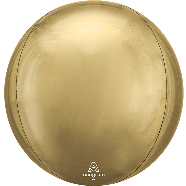 (image for) 21" White Gold Jumbo Orbz Foil Balloons