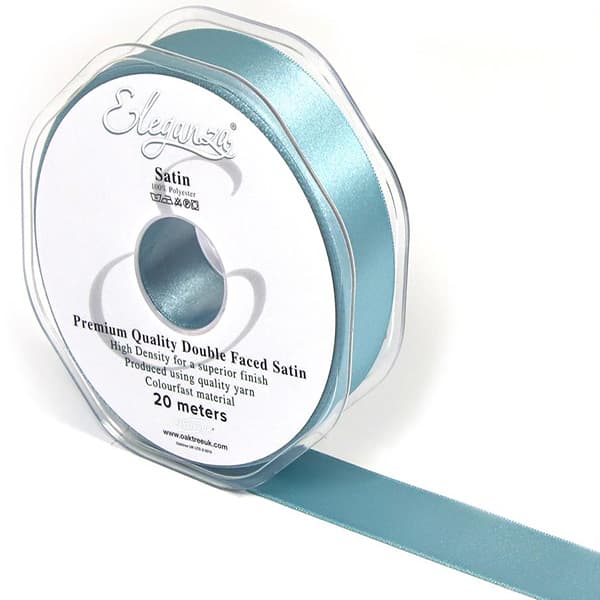 Sea Breeze Double Faced Satin Ribbon 25mm x 20m