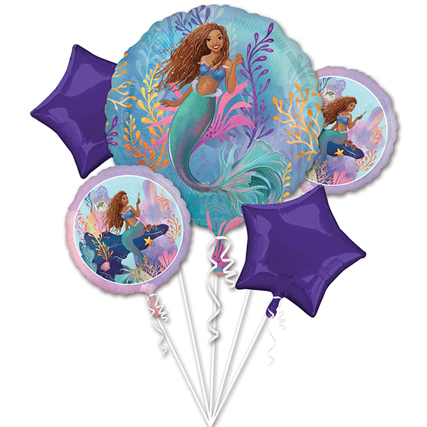 (image for) Little Mermaid Live Action Balloons Bouquet