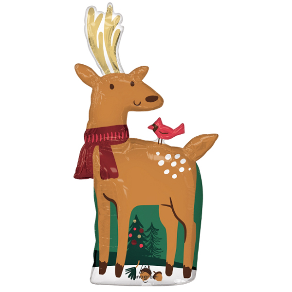 (image for) Modern Reindeer Supershape Balloons