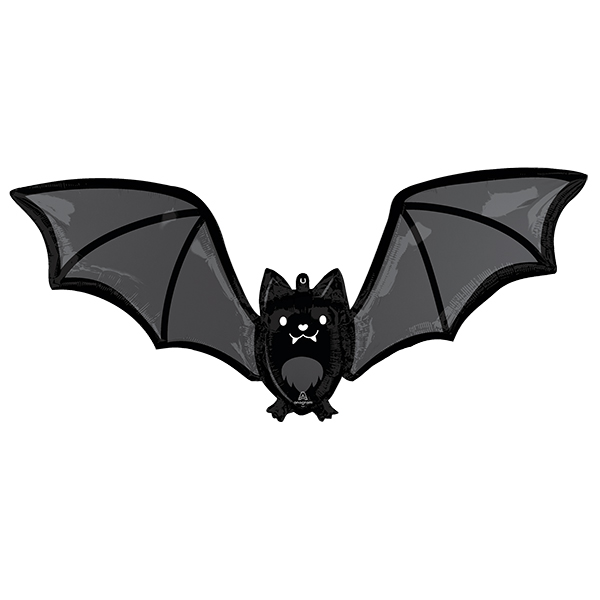 Glow Batty Bat Supershape Foil Balloons