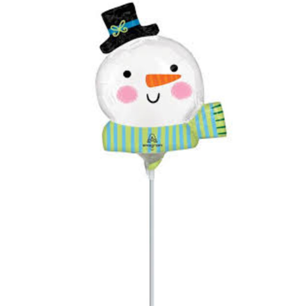 14" Ho Ho Ho Snowman Air Fill Foil Balloons