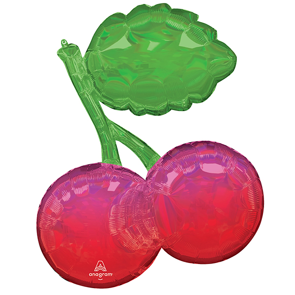 (image for) Iridescent Cherries Supershape Foil Balloons