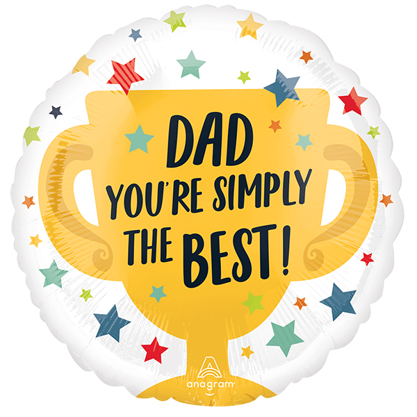 (image for) 18" Dad You're Simply The Best Foil Balloons