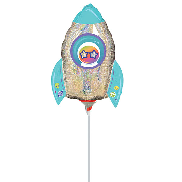 (image for) 14" Outer Space Air Fill Foil Balloons