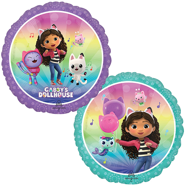 (image for) 18" Gabby's Dollhouse Double Sided Foil Balloons