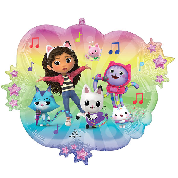 (image for) Dreamworks Gabby's Dollhouse Supershape Foil Balloons