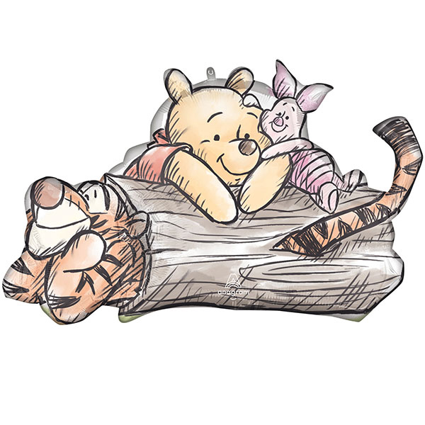 (image for) Winnie The Pooh And Gang Supershape Foil Balloons