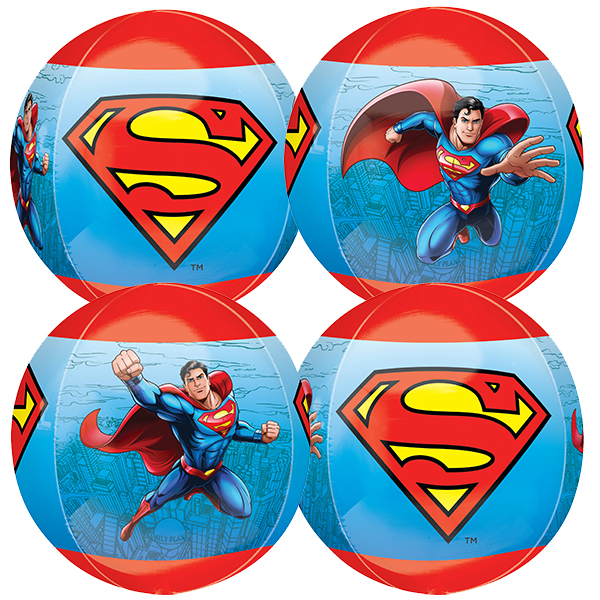 (image for) 15" Superman Orbz Foil Balloons