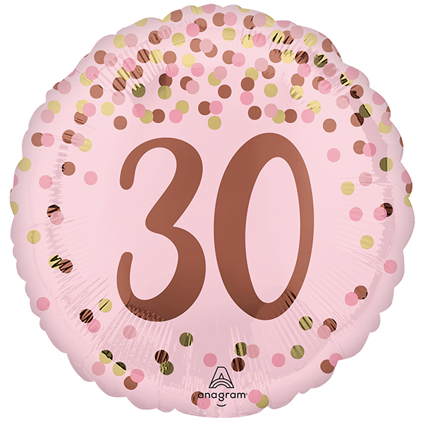 (image for) 18" Pretty Pink 30th Birthday Foil Balloons