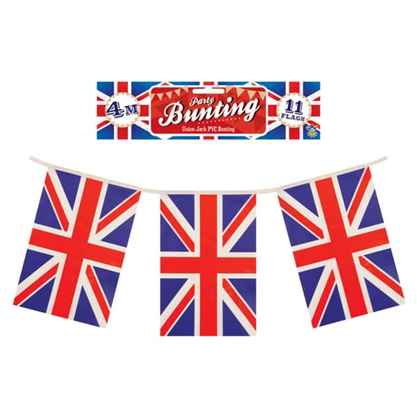 4m Union Jack PVC Flag Bunting