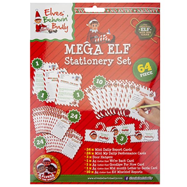 64pc Mega Elf Stationery Set