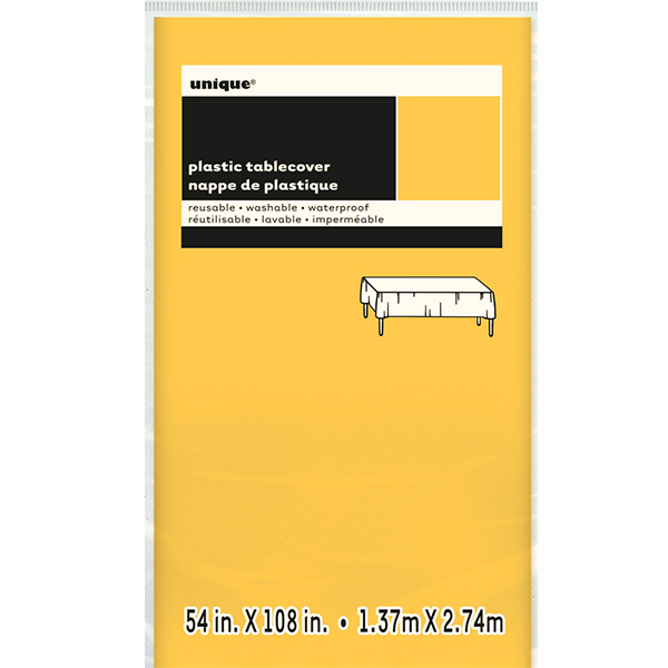 Sunflower Yellow Rectangle Plastic Tablecover