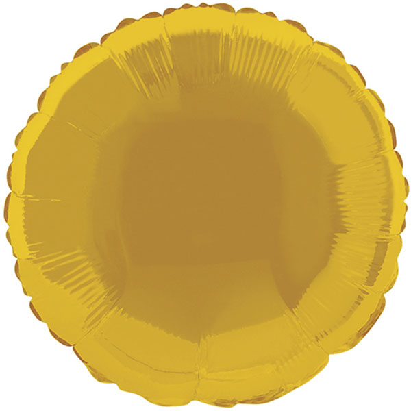 18" Champagne Gold Round Foil Balloons