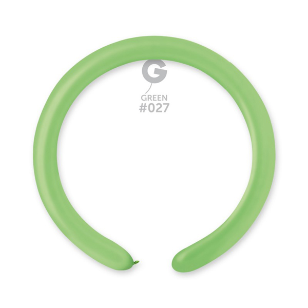 2" Neon Green Modelling #027 Latex Balloons 100pk