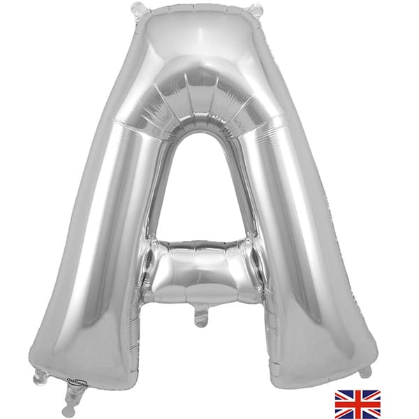 (image for) Oaktree Silver Letter A Shape Balloons