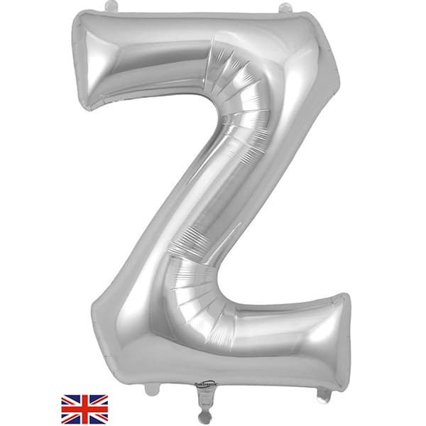 Oaktree Silver Letter Z Shape Balloons