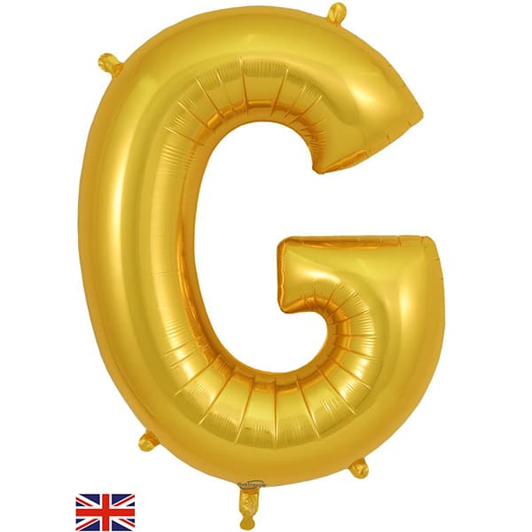Oaktree Gold Letter G Shape Balloons