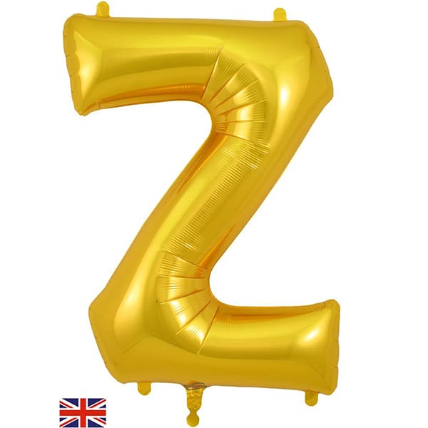 Oaktree Gold Letter Z Shape Balloons