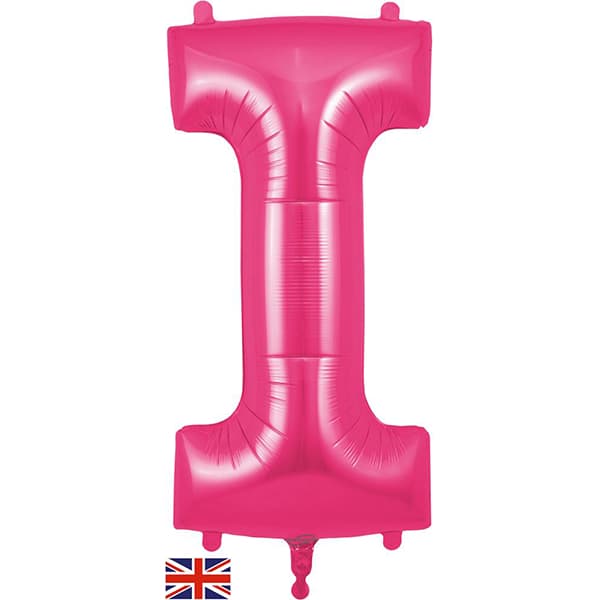 Oaktree Pink Letter I Shape Balloons