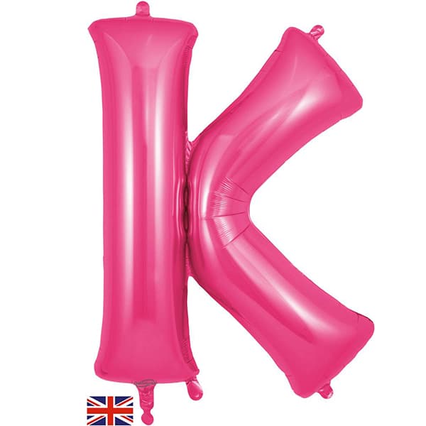 Oaktree Pink Letter K Shape Balloons