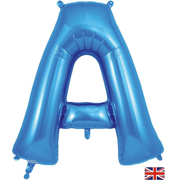 Oaktree Blue Letter A Shape Balloons