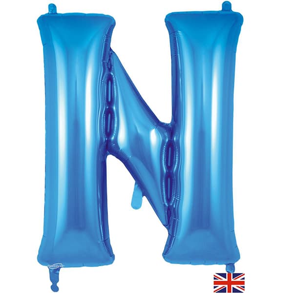 Oaktree Blue Letter N Shape Balloons