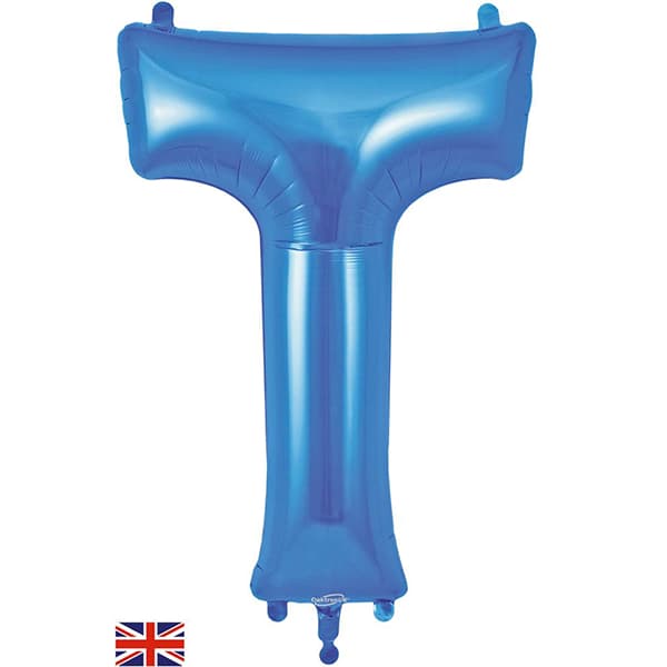 Oaktree Blue Letter T Shape Balloons