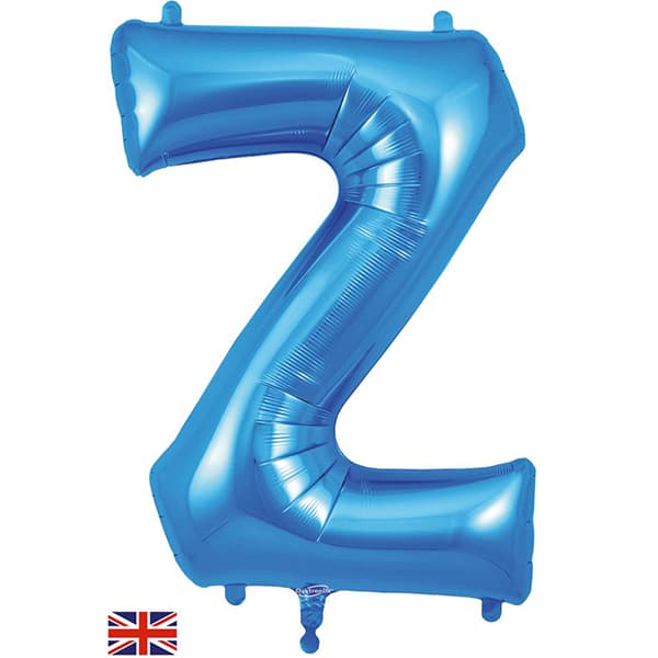 Oaktree Blue Letter Z Shape Balloons