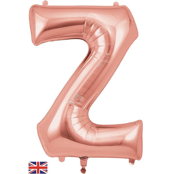 Oaktree Rose Gold Letter Z Shape Balloons