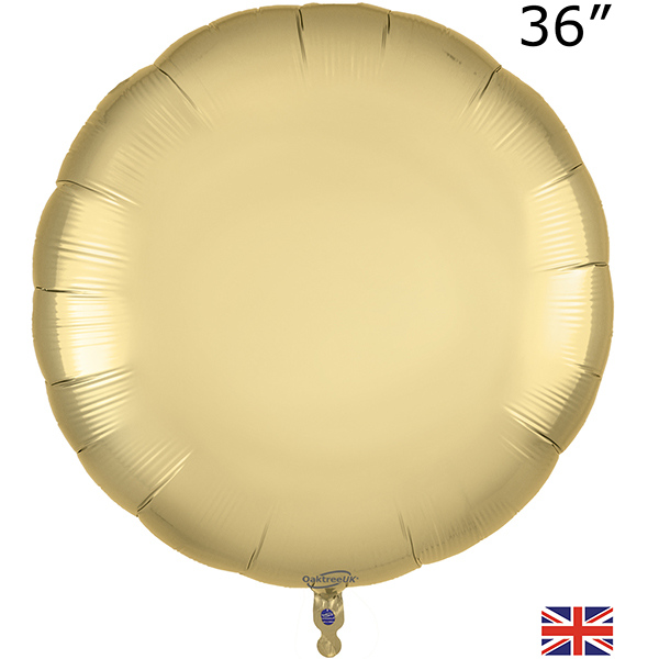 (image for) 36" Pure Gold Round Packaged Foil Balloons