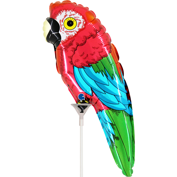 (image for) 14" Parrot Air Fill Foil Balloons