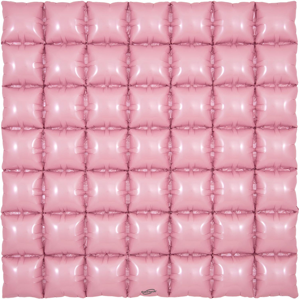 Matte Pink 7x7 Waffle Air Fill Foil Decorations