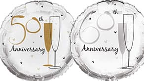 (image for) 50th To 60th Anniversary Balloons