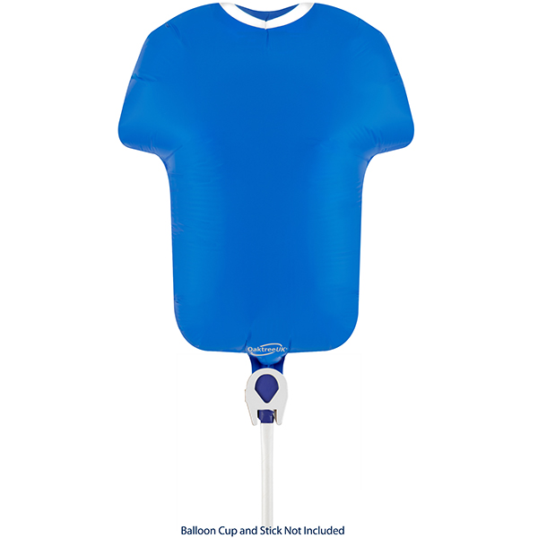 (image for) 11" Blue Metallic Sports Shirt Air Fill Foil Balloons