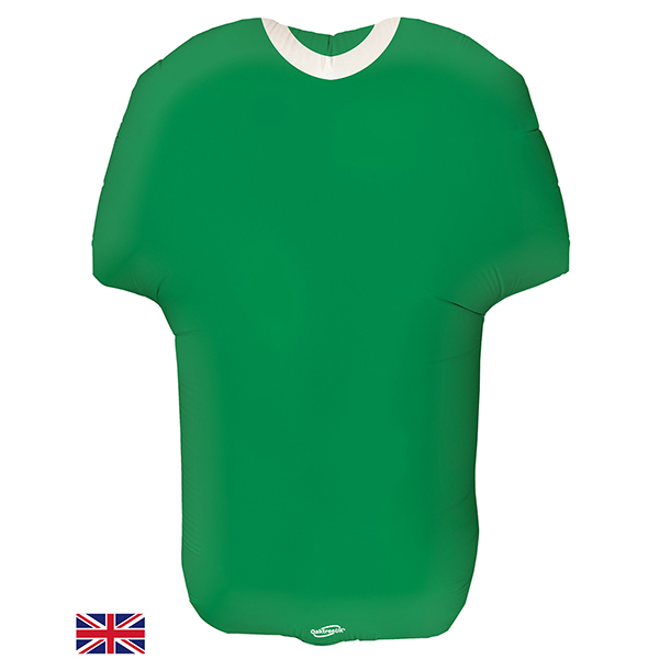 (image for) 24" Green Metallic Sports Shirt Shape Balloons