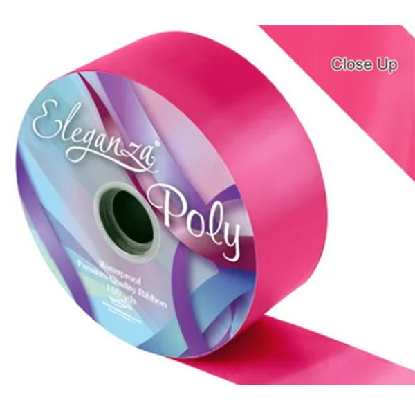(image for) Eleganza Deep Cerise Poly Ribbons