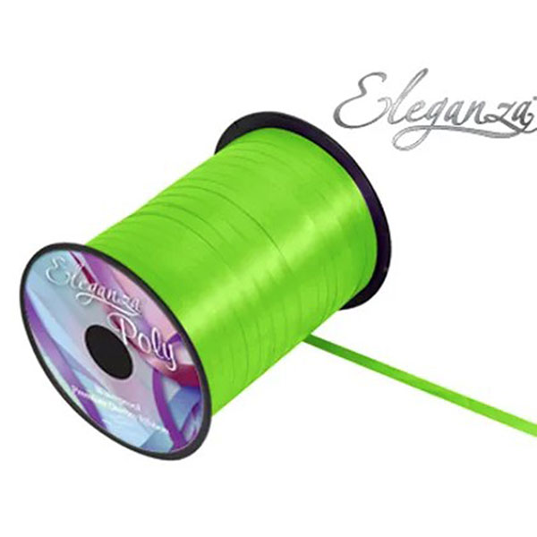 Eleganza Lime Green Curling Ribbon 500m