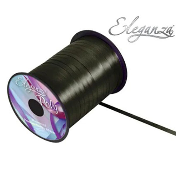 (image for) Eleganza Black Curling Ribbon 500m