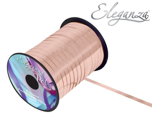(image for) Eleganza Metallic Rose Gold Curling Ribbons 250m