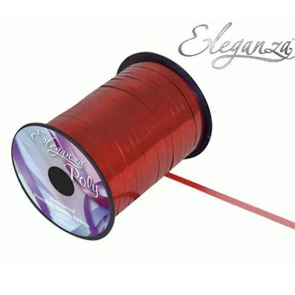 (image for) Eleganza Metallic Red Curling Ribbons 250yds