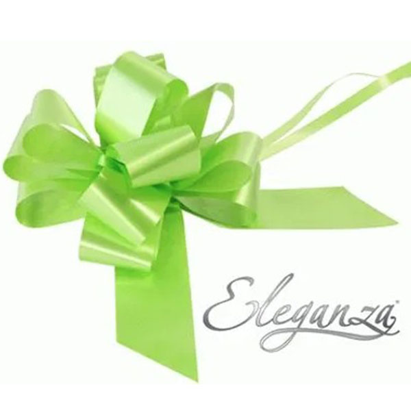 2 Inch Lime Green Pull Bows 20pk