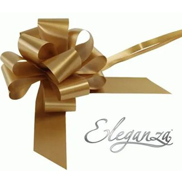 2 Inch Gold Pull Bows 20pk