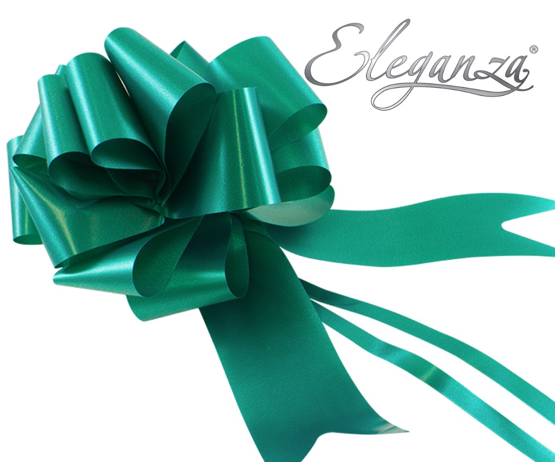 2 Inch Emerald Green Pull Bows 20pk